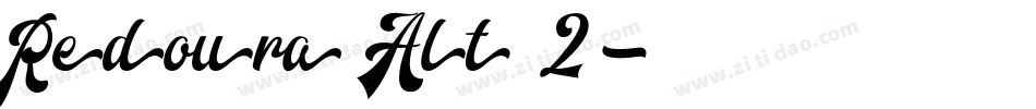 Redoura Alt 2字体转换